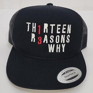 NTOW The Classics Thirteen Reasons Why Crew Trucker Style Hat Netflex TV Series